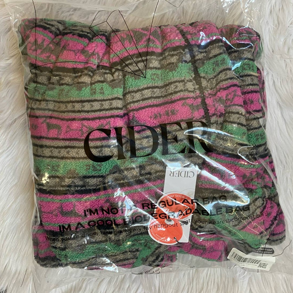 NEW! Cider Fleece Stand Collar Aztec Print Multicolor Jacket NWT - XL - Picture 13 of 14